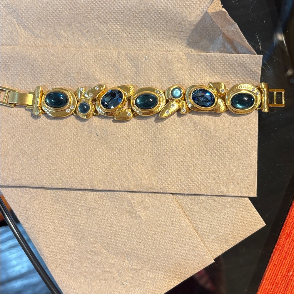 Brighton Gold and blue bracelet